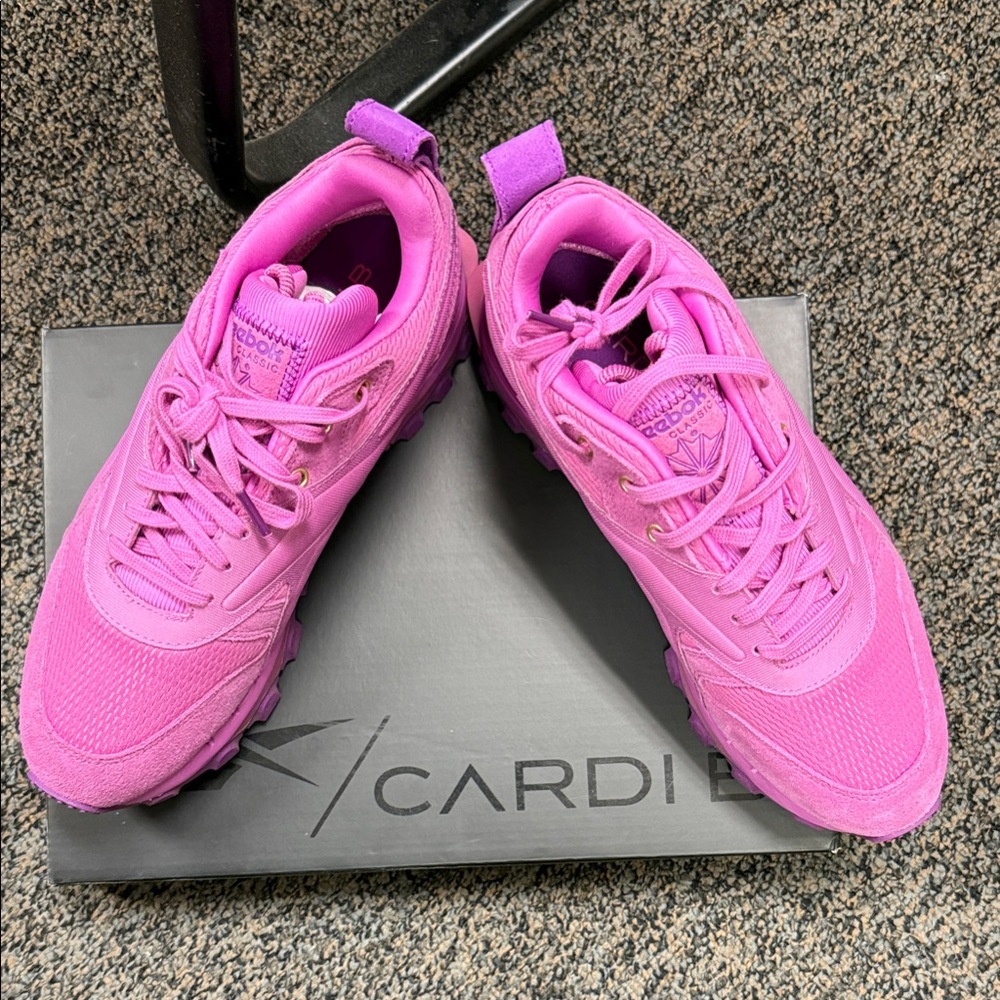 Reebok Cardi B V2 Pink Athletic Shoes